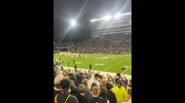Mascot's head comes off during field run in West Lafayette