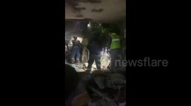Lebanon: Rescue teams try to retrieve the wounded following an Israeli airstrike that targeted a house in Nabatieh, southern Lebanon