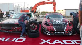 Car park drift competition held in Baghdad