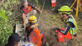Chinese 'triad gangster' rescued after being stuck in well for three DAYS in Thailand