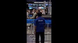 Furious passenger punches ground staff at airport in Malaysia