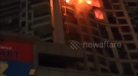 Massive Fire Breaks Out on 15th Floor of Vertex Society in Mumbai’s Kalyan