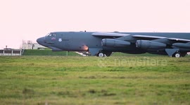 US Air Force bombers take off from RAF Fairford, England