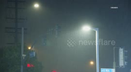 US, Los Angeles: Ventura Overnight Residual Rain