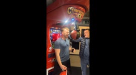 Punching faces on punch machine in Stockport, UK