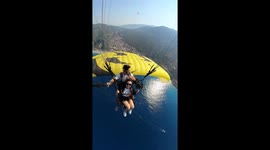Paragliding fun in Ölüdeniz, Turkey