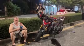 British motorbike rider, 53, 'crashes into drunk local' in Thailand