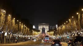 France: Annual Christmas season lighting ceremony held in Paris