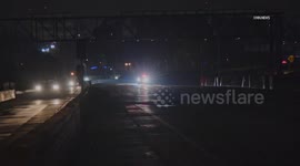 US, Los Angeles: East Los Angeles Victim Shot in Toyota Prius on Southbound 710 Freeway Part 2