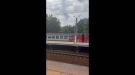 Teenagers in Bryansk stage dangerous show on electric train roof, Moscow Region, Russia
