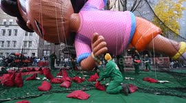 US: Macy's Thanksgiving Day Balloon Inflation On Eve Of Annual Parade