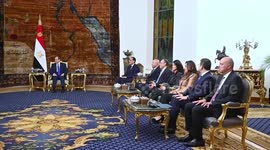 Egyptian president, Qatari PM meet on Gaza ceasefire efforts