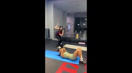 Creative fitness coaching: A vlogger's 'threatening' technique spurs friend's workout in China