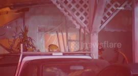 US, Los Angeles: Alhambra 2nd Alarm House Fire on Thanksgiving Eve