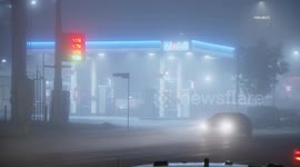US, Los Angeles: Los Angeles Overnight Fog