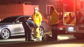 US, Los Angeles: Arleta Pedestrian Hit And Run Traffic Fatality