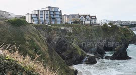 New Million pound surfers pad adjacent to Great Western Beach Newquay, Cornwall, UK