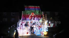 Spectacular Christmas house decorated with over 80,000 lights in Kent, UK