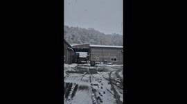 Heavy snowfall covers Hwaseong, South Korea