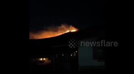 US: Canyon Crest Fire Erupts In Fontana, California On Thanksgiving