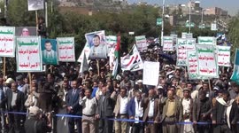 Yemen: Yemeni students march to support Palestinians facing Israeli attacks