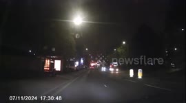 A Car Pulls Out of a Junction without checking both lanes are clear