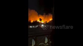 US: Canyon Crest Fire Erupts In Fontana, California On Thanksgiving 3
