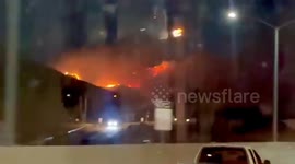US: Canyon Crest Fire Erupts In Fontana, California On Thanksgiving 2