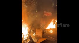 Georgia: Clashes Erupt At Protest Against Halt To EU Accession Talks In Tbilisi