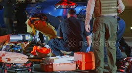 US, Los Angeles: Santa Clarita Hit and Run Auto Versus Pedestrian