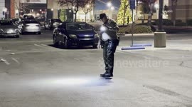 US, Los Angeles: Palmdale JC Penny Jewelry Smash and Grab