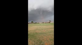 Tornado hits in Randfontein, South Africa