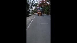 Car collides with tractor in Naini, Prayagraj, India