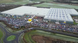 Britain's largest Amazon distribution centre pictured preparing for Christmas
