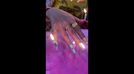 Birthday candles on nails could be the next beauty trend