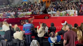 Dance of the native Americans in the Christmas Hollywood parade 2024