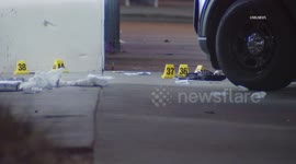 US, Los Angeles: Santa Ana Police Shoot and Kill Suspect with Fake Gun B Roll