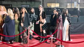 Mathilda Mace gets cheeky with a highly revealing outfit at The Fashion Awards