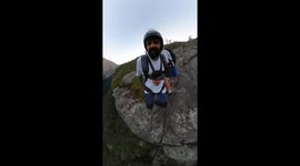 Skydiver crashes into trees after low jump in Lysebotn, Norway