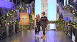 US: Carlos and Alexa PenaVega Light the Empire State Building In Partnership with Salvation Army USA in honor of Red Kettle Kickoff