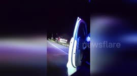 US: Deputy’s Hand Trapped Under Tire After DUI Driver Crashes into Law Enforcement Vehicles