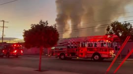 US: Fire Rips Through Vacant Building in Garden Grove, Contained in 20 Minutes