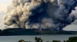 Taal volcano eruption shakes homes in the Philippines