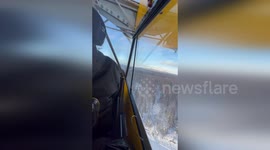 Pilot drops frozen Thanksgiving turkeys to families in Alaskan wilderness