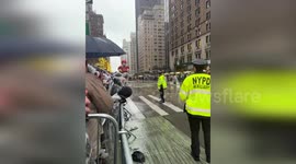 Protesters storm Macy's Thanksgiving parade in New York