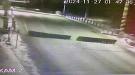 Mazda driver smashes into barrier at railroad crossing that stops his car