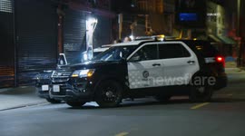 US, Los Angeles: Downtown Los Angeles Burglary At Lotus Glass Smoke Shop