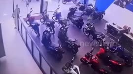 Gone in 30 seconds as crooks snatch five motorbikes from dealership