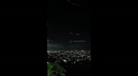 Chinese space rocket debris flies across sky in the Philippines