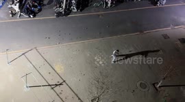 Sword dance creates leaf whirlwind in China